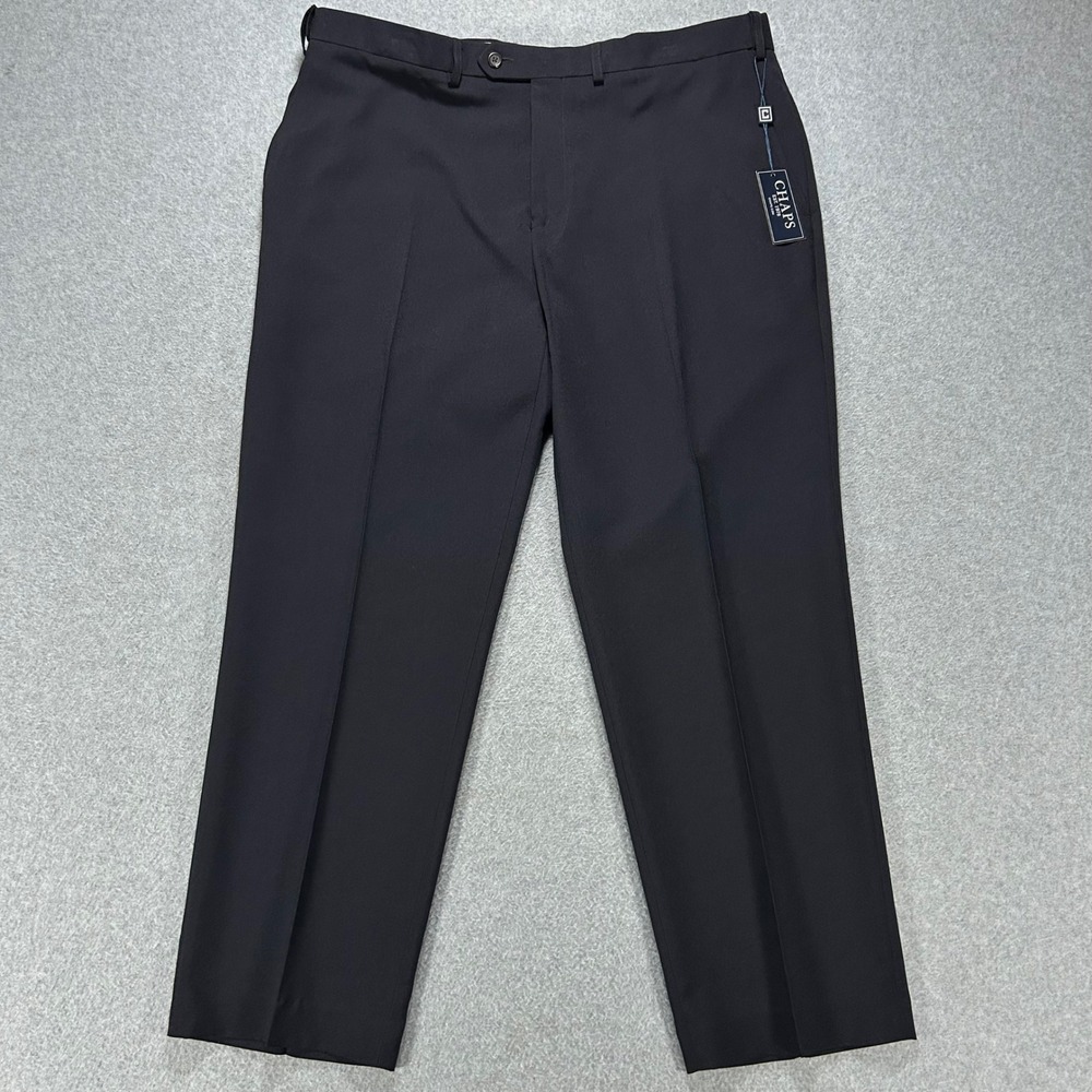 Chaps Dress Pants Performance Series Mens 38x30 Navy Blue Business Casual